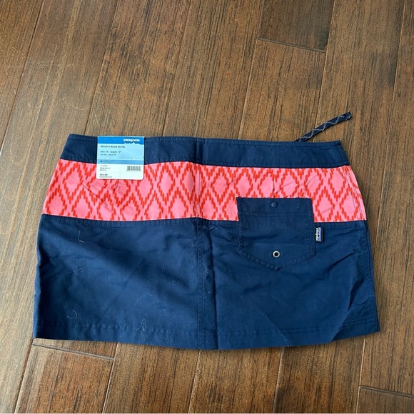 NWT Patagonia Board Skirtie Navy Blue Pink Tribal Outdoor Swimming Skirt Size 14 - Picture 7 of 7